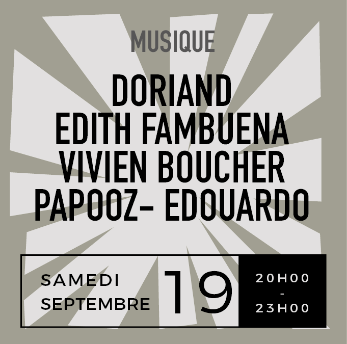 Concerts : Doriand avec Edith Fambuena & Vivien Boucher // Edoardo & Friends